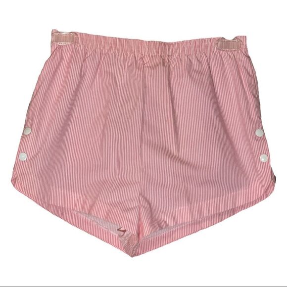 Vintage Other - Vintage Drifter Sportswear Girls Pink White Striped Shorts Waist 24 Inches